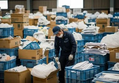 リサイクル品分別作業