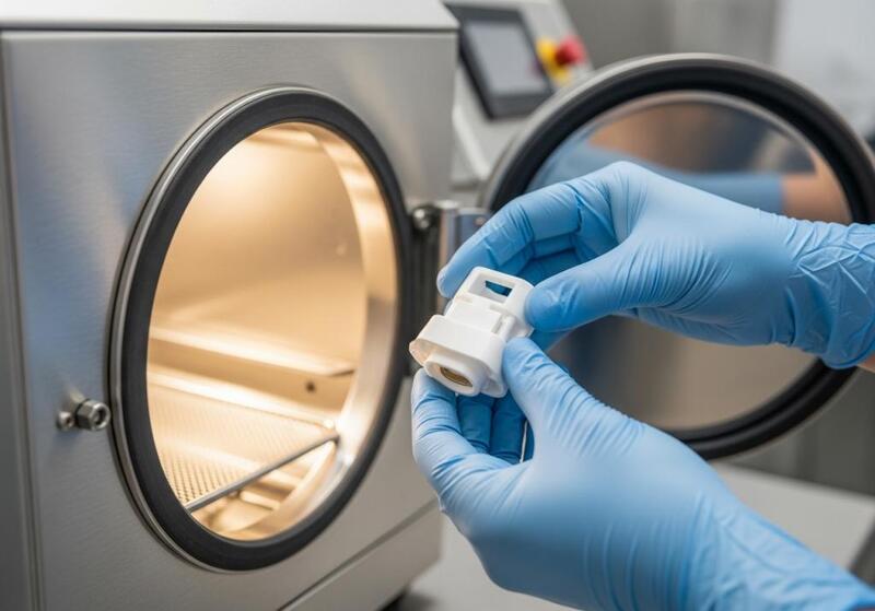 滅菌器への部品投入